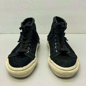 Van’s SK8 Hi Moc Black Fringe Suede High Top Kids Lace Up Sneaker Unisex Size 11